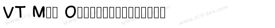 VT Mei Ornaments字体转换